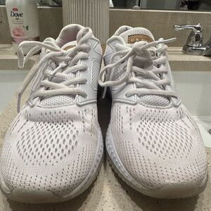 U.S. Polo Assn. White Sneakers with Pink Insole